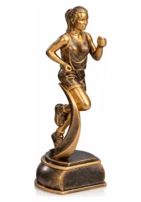 Trofeo de Atletismo Femenino en Resina Bronce  Corredora