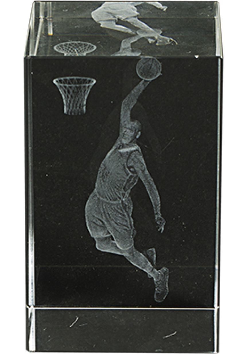Trofeo cristal 3D Basket Masculino