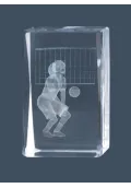 Trofeo cristal 3D Volley Femenino Thumb