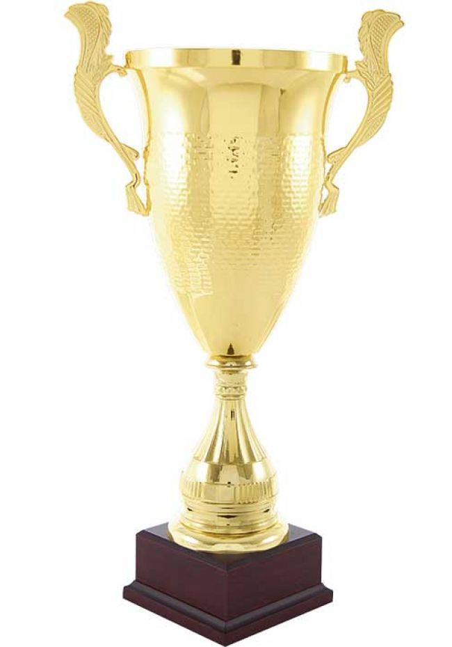 Trofeo copa cesar en color dorado