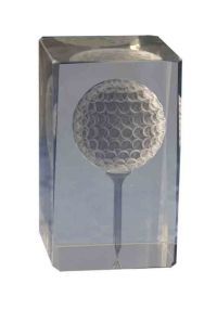 Trofeo cristal 3D Golf 
