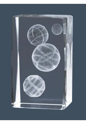 3D-Kristall-Trophäe Pétanque