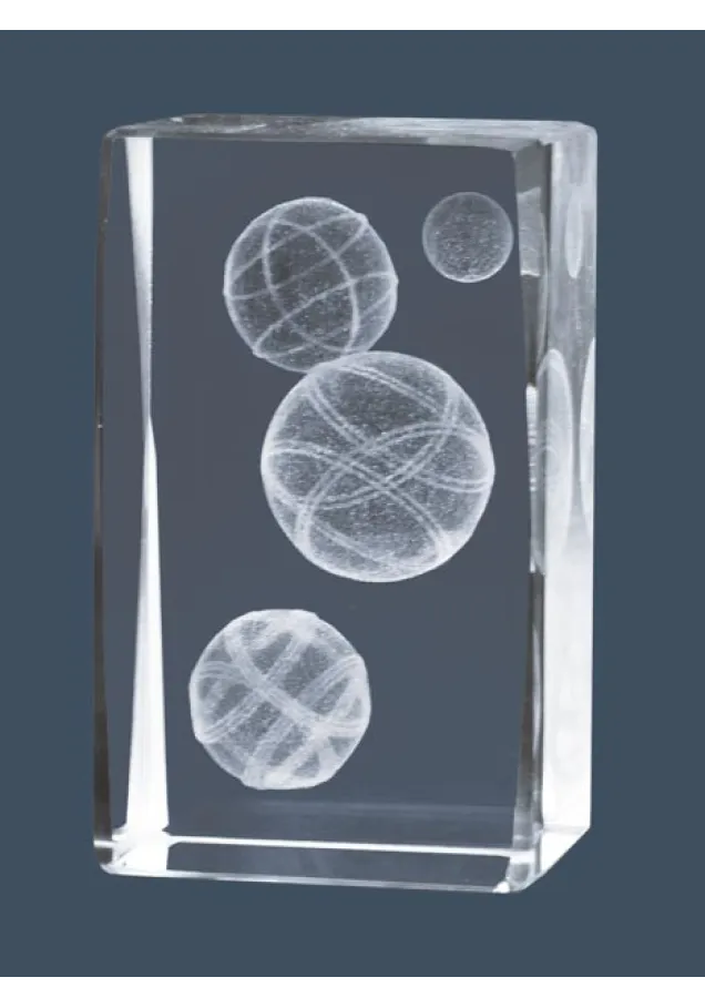 3D-Kristall-Trophäe Pétanque