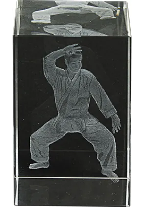 3D-Kristall-Trophäe Karate