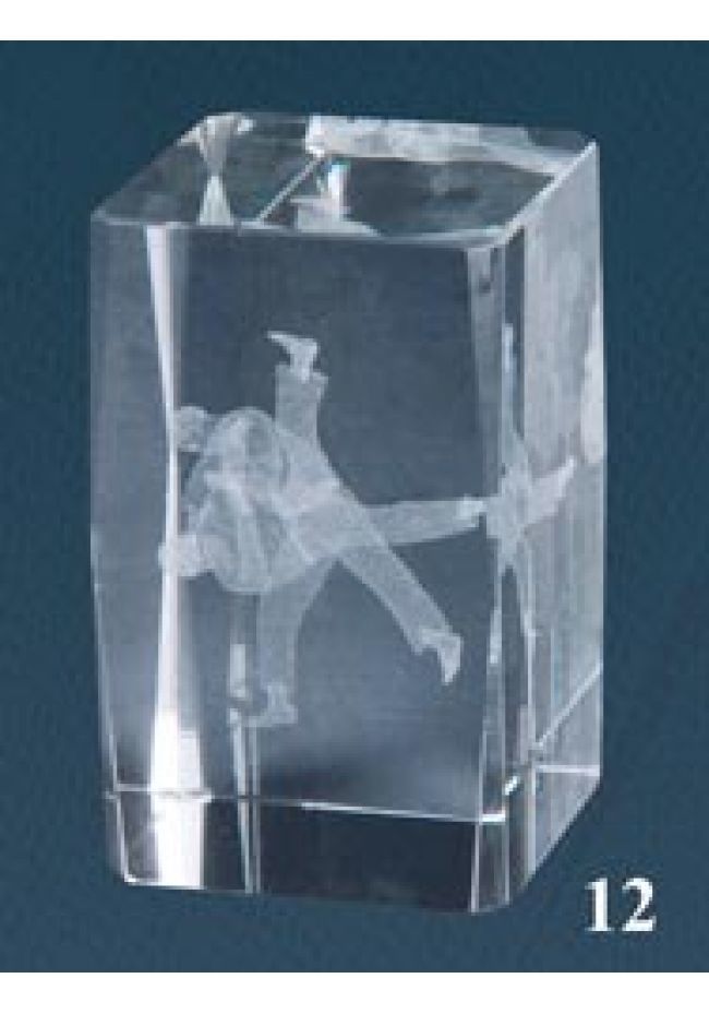 Trofeo cristal 3D Judo