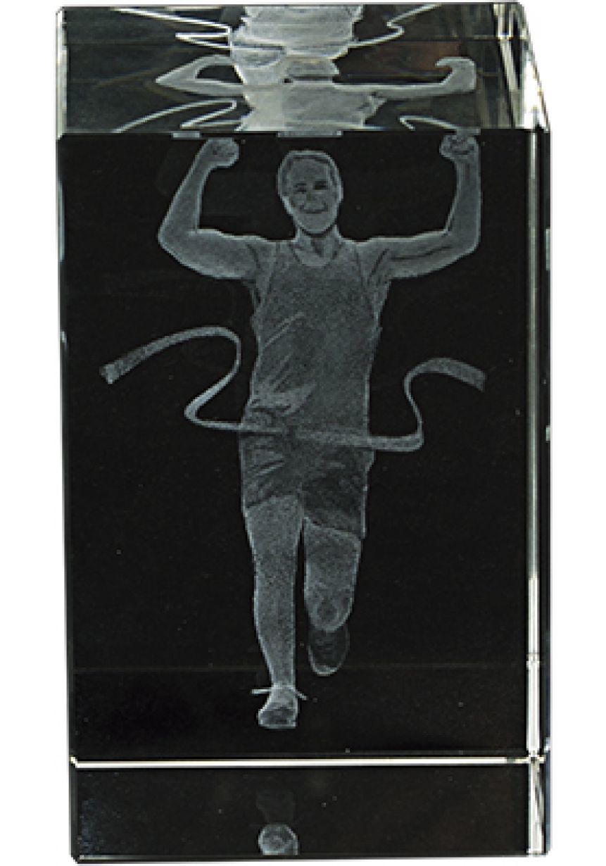 Trofeo cristal 3D Cross Masculino