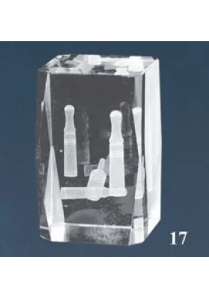 Bowling 3D Kristall-Trophäe