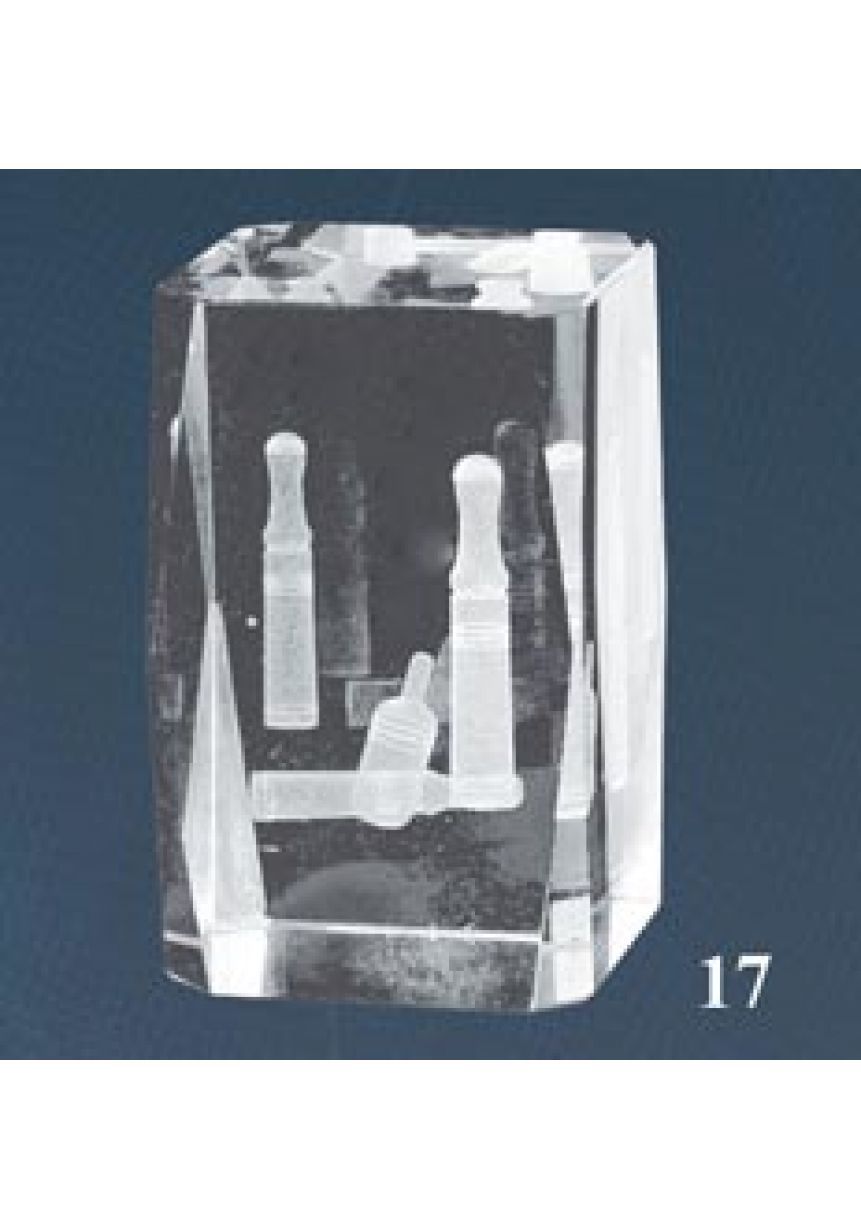 Bowling 3D crystal trophy