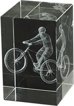 Trofeo cristal 3D Mountain Bike Thumb