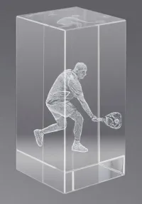 trophée en cristal 3D Pádel