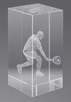 3D crystal trophy Pádel Thumb