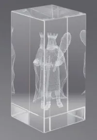 Trofeo cristal 3D Cartas