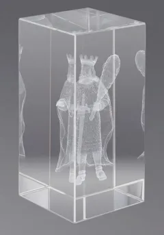 3D crystal trophy Letters Thumb