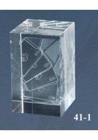 trofeo di cristallo 3D Card Poker