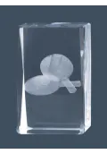 Trofeo cristal 3D Ping Pong Thumb