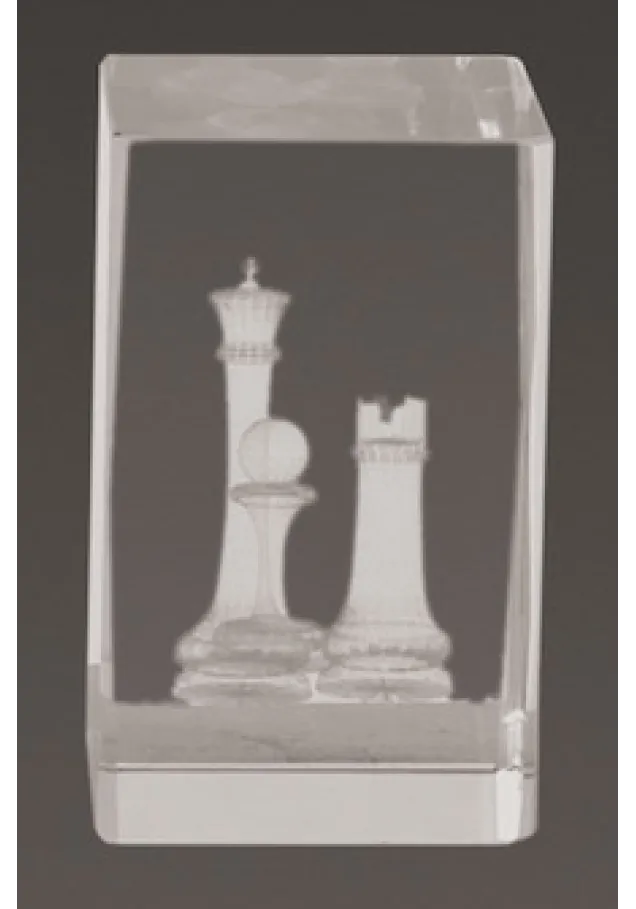 3D-Kristall-Trophäe Schach