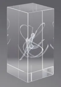Trofeo cristal 3D Gimnasia Rtmica