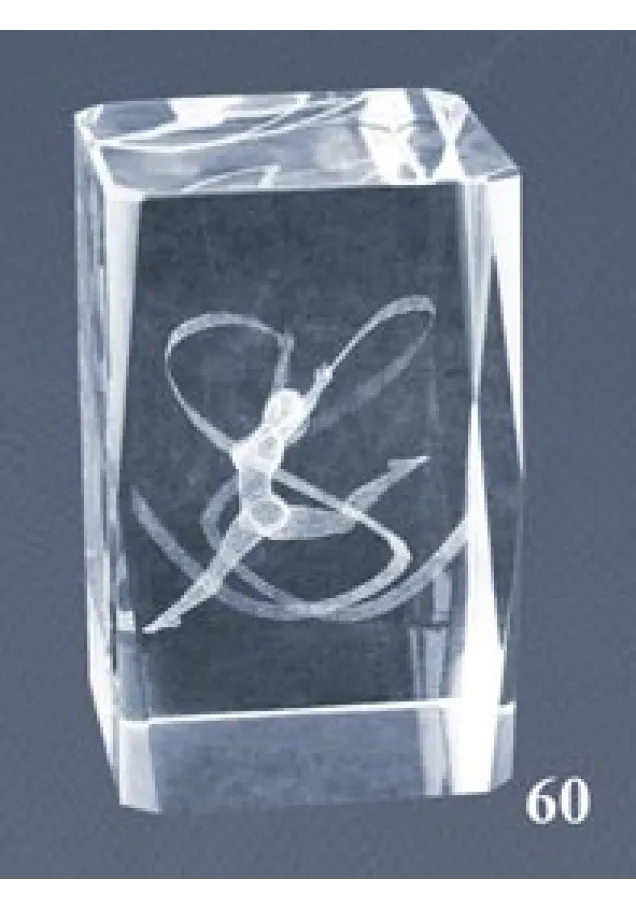 3D-Kristall-Trophäe Gymnastik