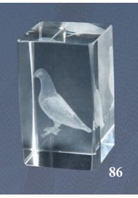 trofeo di cristallo Paloma 3D