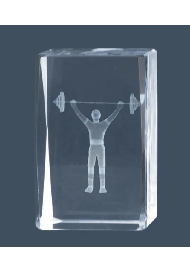 3D-Kristall-Trophäe Bodybuilding