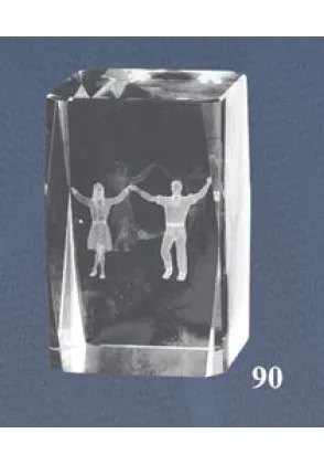 Regional Tanz 3D-Kristall-Trophäe