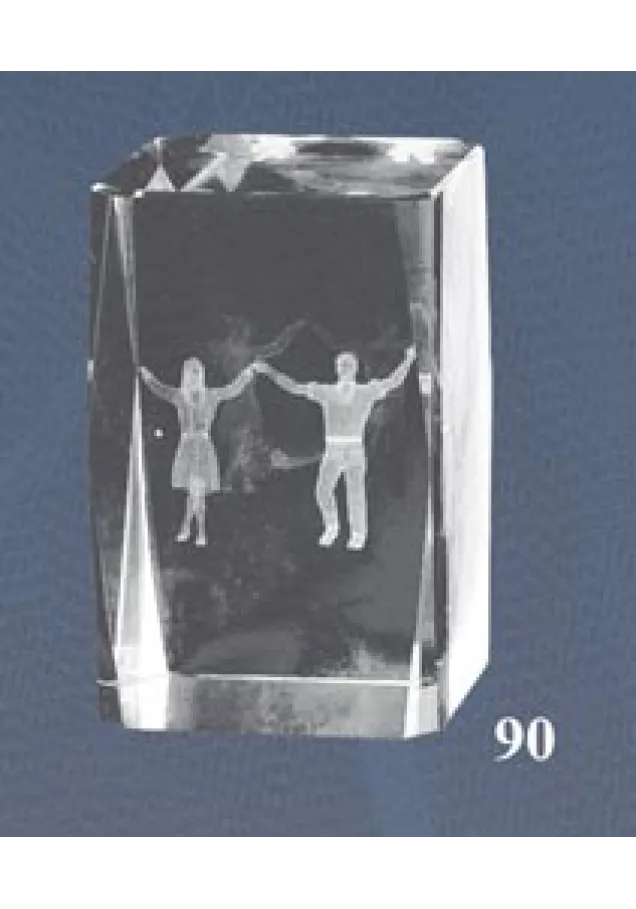 Regional Tanz 3D-Kristall-Trophäe