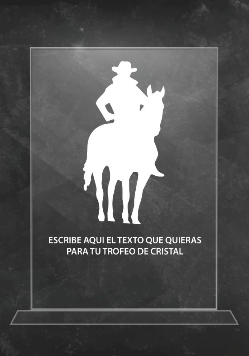 Trofeo de cristal de Caballos