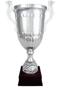 Flocon bleu poignée de verre Alzata