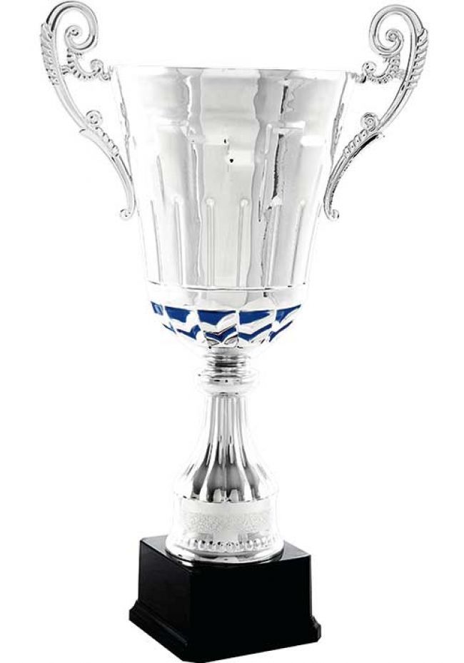 Trofeo copa asa alzata escama azul