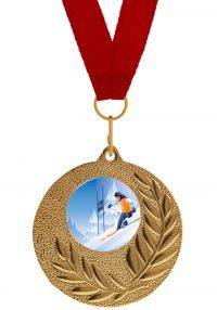 Medalla Completa para Ski