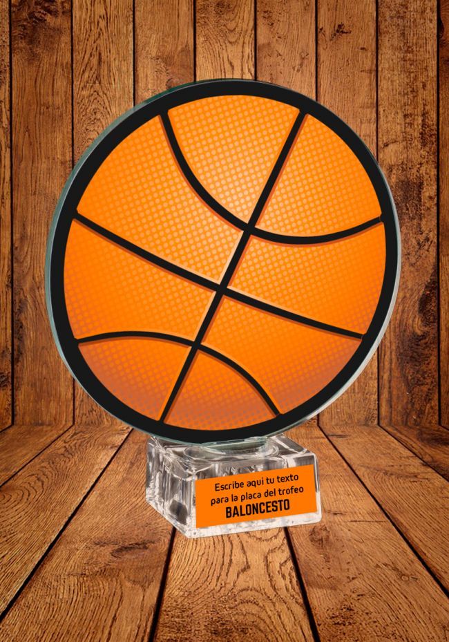Trofeo de cristal para Baloncesto Trofeo de cristal para Baloncesto