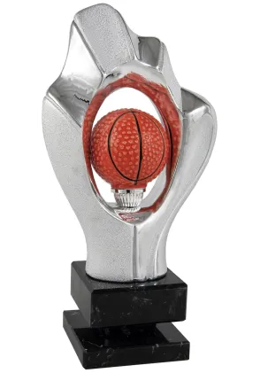 Kristalltrophäe für Basketball