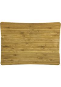 plaques rectangulaires en bambou de support en bois