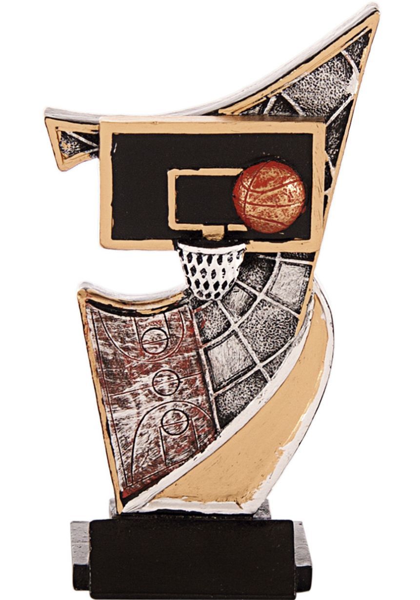 Trofeo resina aplique baloncesto