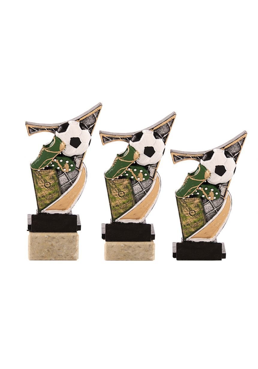 Trofeo resina aplique caballos