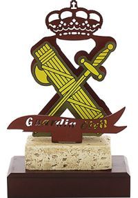 trofeo metallo Guardia Civil