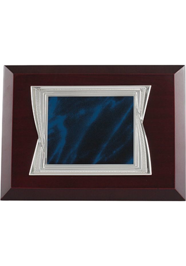 Placa Homenaje Azul Madera Placa Homenaje Azul Madera