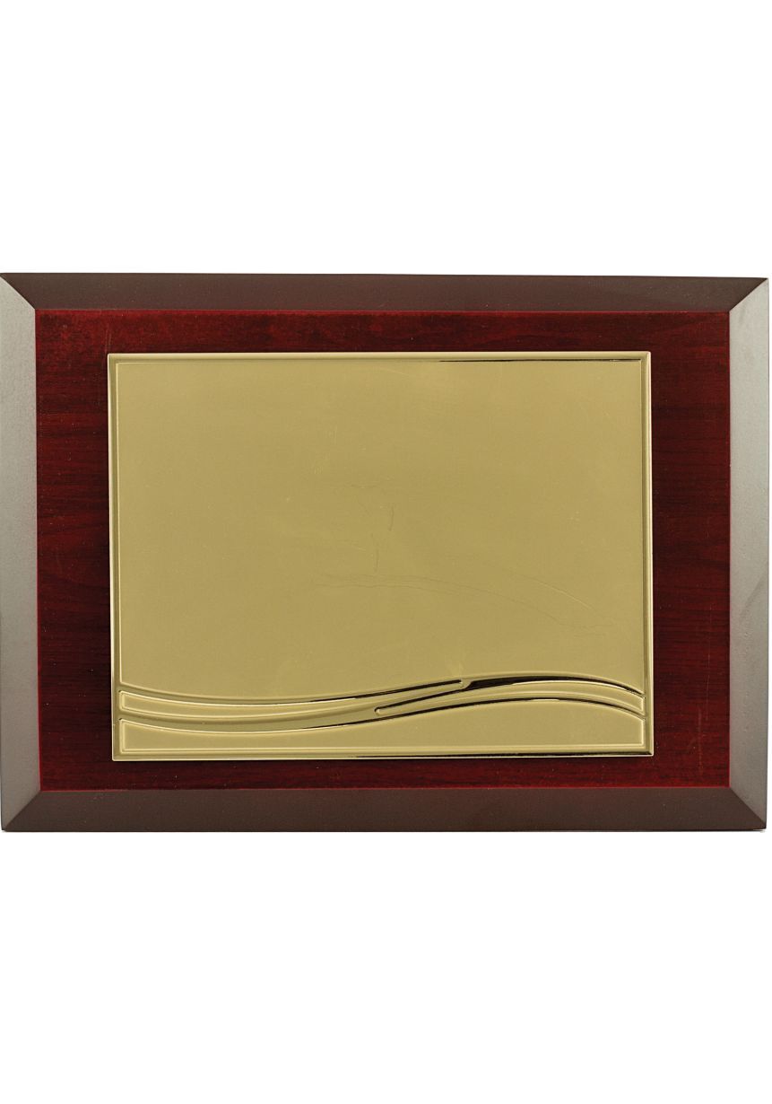 Placa Homenaje Madera Oro