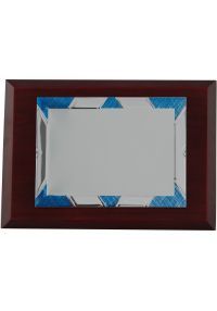 Blue/Silver Aztec Frame Tribute Plate