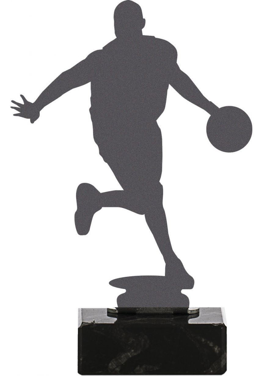 Trofeo de Baloncesto realizado en metal