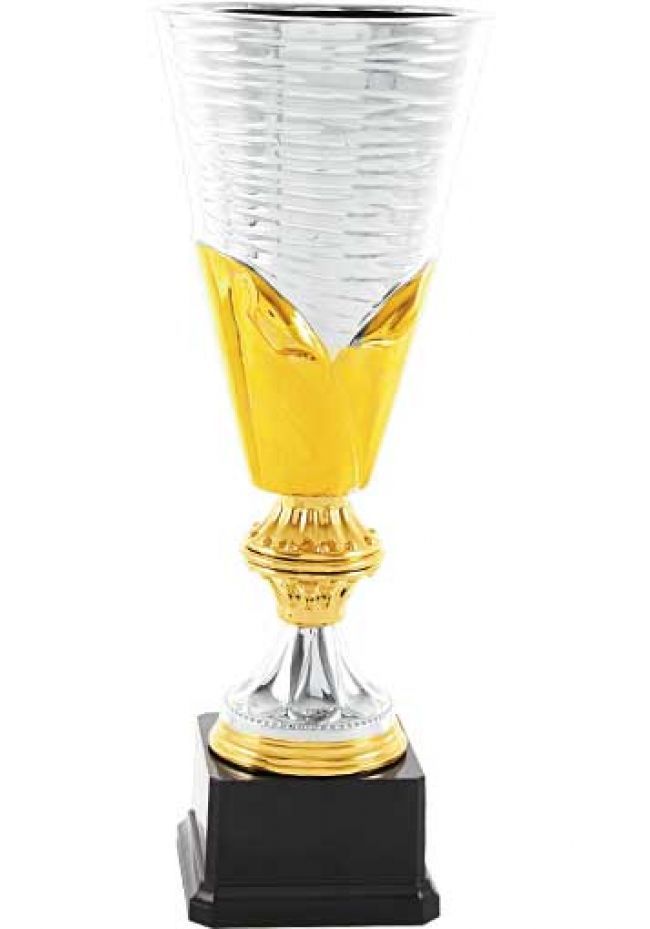 Trofeo jarrón cerámico  bicolor