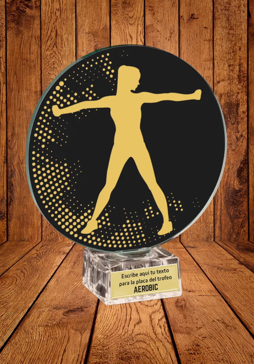 Trofeo de cristal para Aerobic