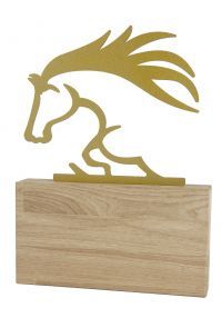 Metallo Argento Trofeo Silhouette cavallo