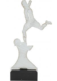 Women's Soccer Trophy made in metal