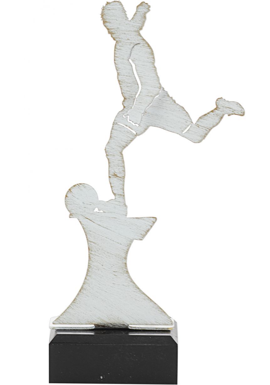 Trofeo de Fútbol realizado en metal