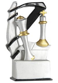 Pferde Chess Trophy aus Metall
