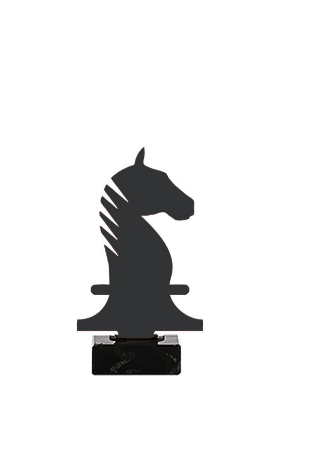 Trofeo de Caballo Ajedrez realizado en metal Trofeo de Caballo Ajedrez realizado en metal