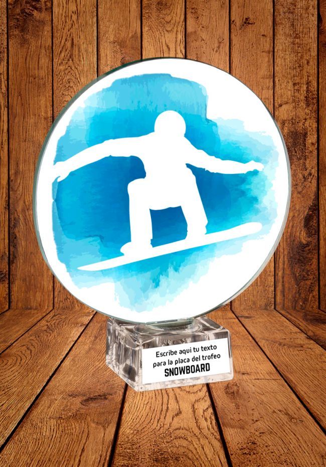 Trofeo de cristal para Snowboard