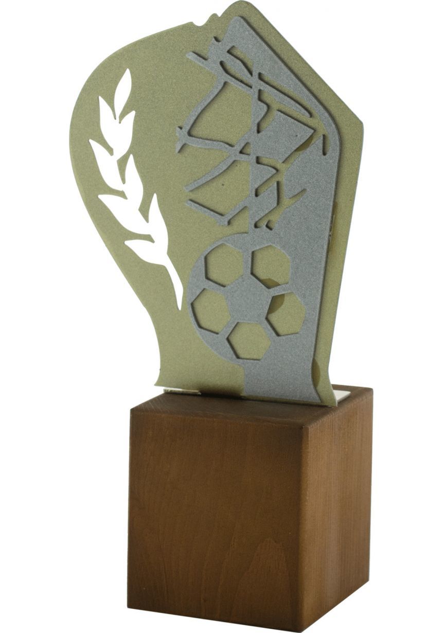 Trofeo de Fútbol en Metal/Madera