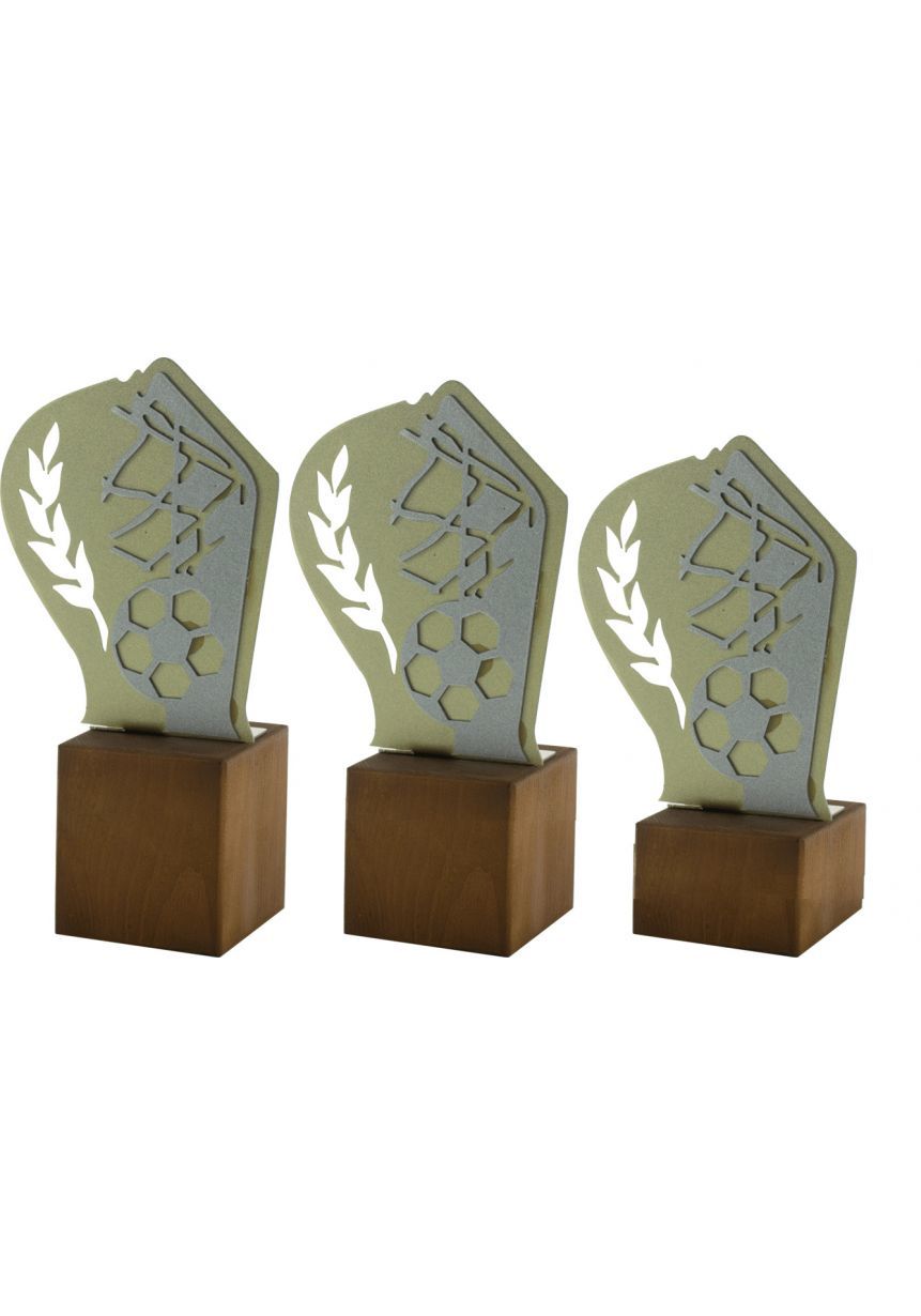 Trofeo de Fútbol en Metal/Madera